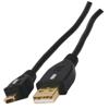 CAVO USB HQ HQCC-161/5 HIGH SPEED USB2.0  Cavo USB A maschio - USB mini 5pin maschio con connettori dorati.